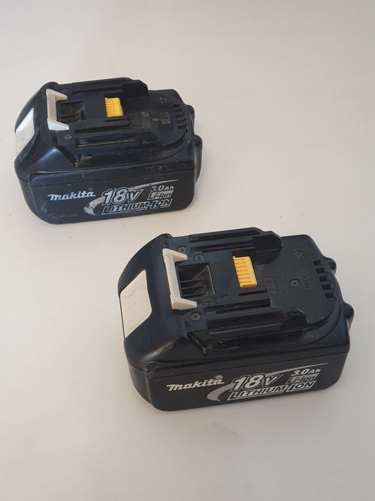 Makita 18V 3Ah Akut 2 kappaletta