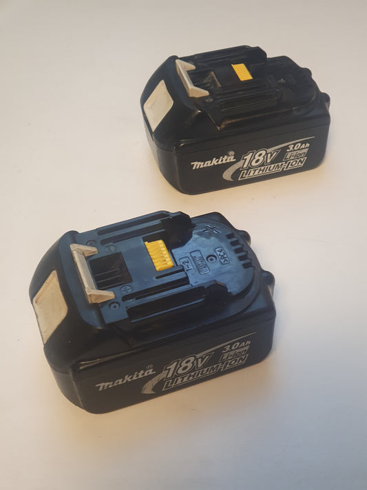 Makita 18V 3Ah Akut 2 kappaletta